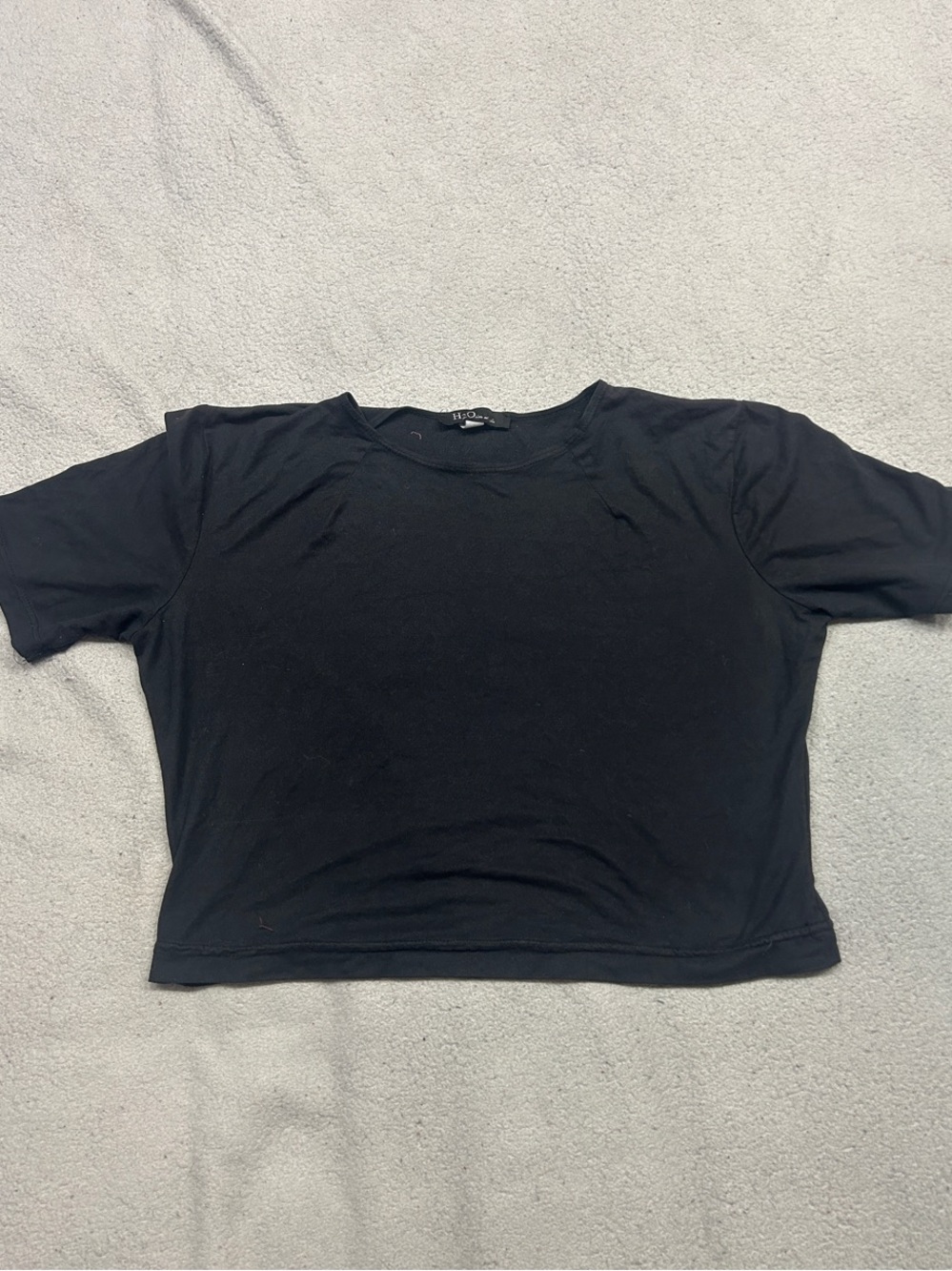 Women’s Black Soft Crop Top